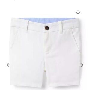 Janie and Jack White Linen Cotton Shorts 12-18 mo